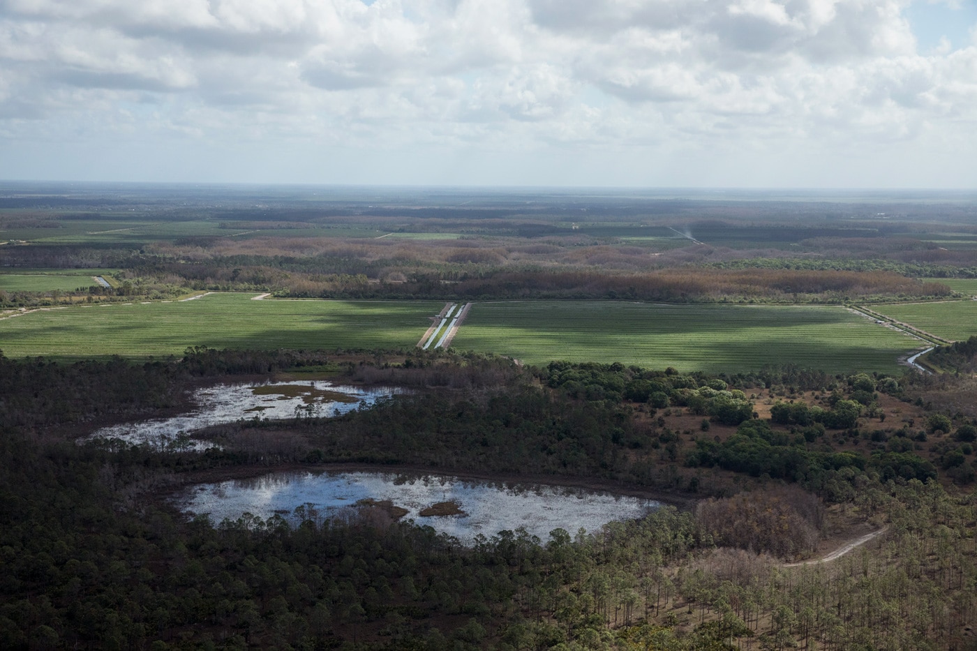 Aerial photo of the DR/GR near the Troyer Mine n Estero, FL