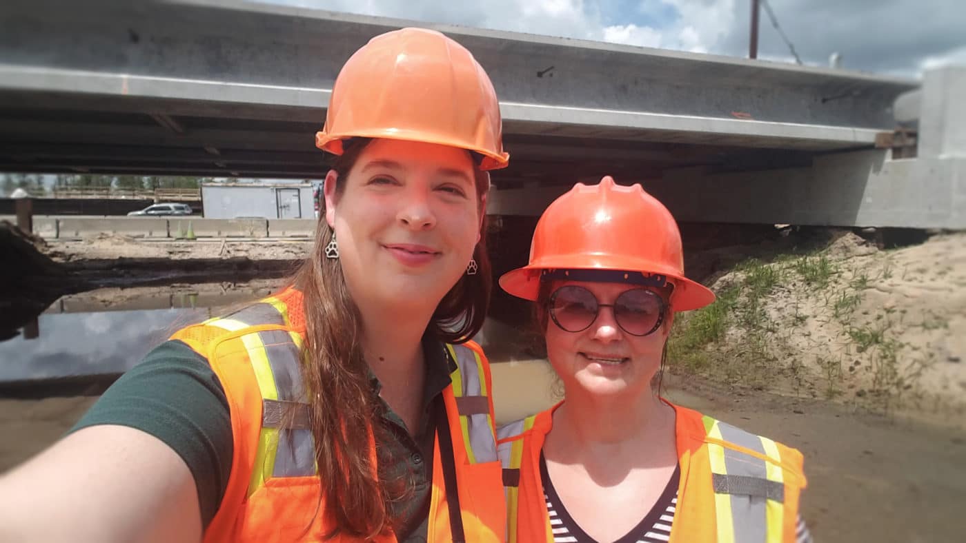 Environmental Policy Manager Amber Crooks and Senior Environmental Planning Specialist Julianne Thomas were able to visit the site of I-4 improvements that include building a large animal wildlife crossing as part of the Florida Wildlife Corridor Summit which took place April 12-14 in Orlando.