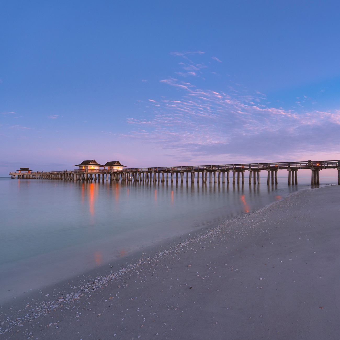 Naples Pier in the morning