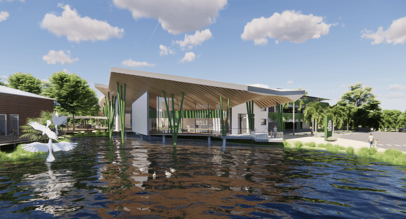 John And Carol Walter Nature Experience Front View Rendering