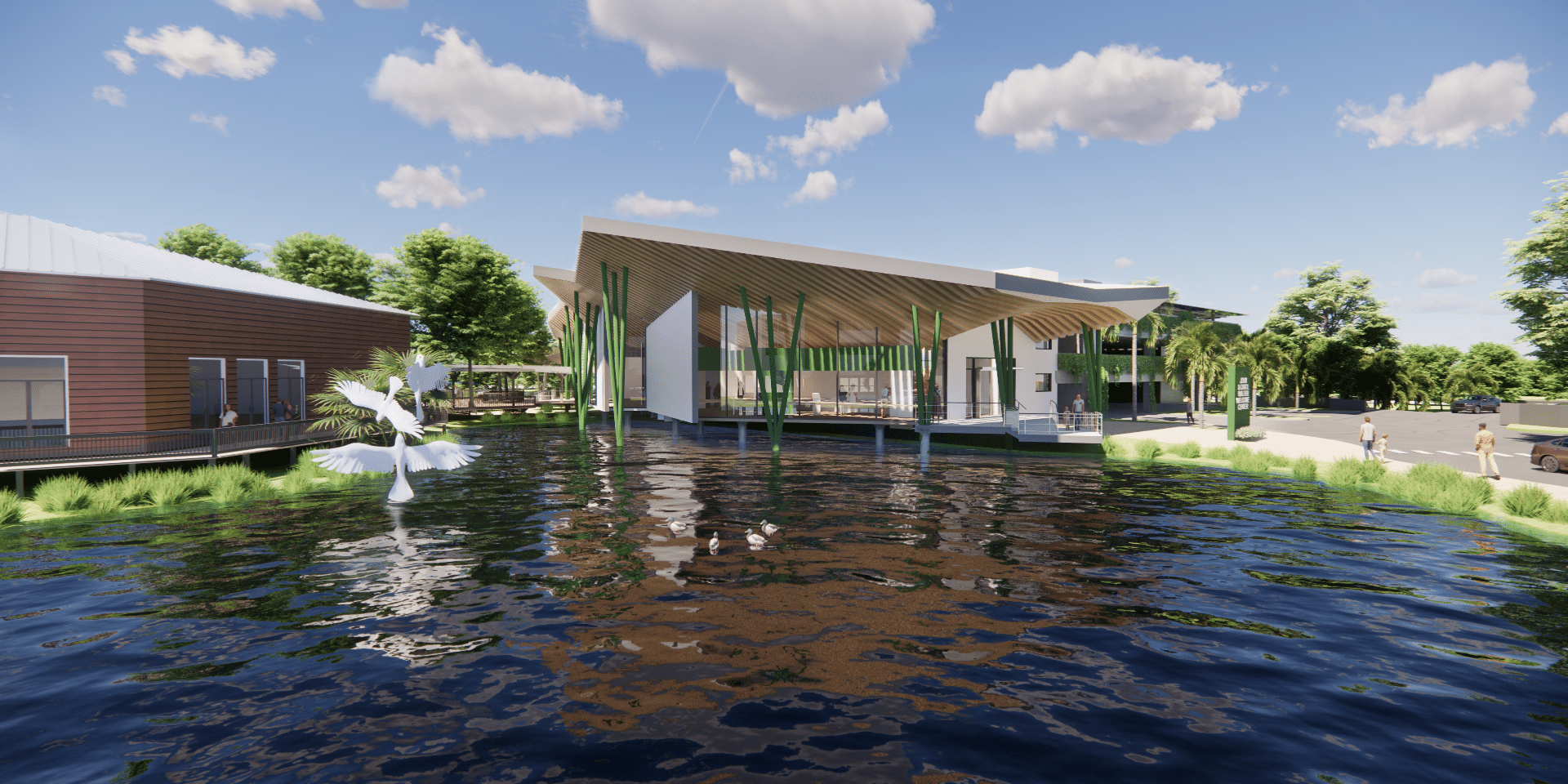 John And Carol Walter Nature Experience Front View Rendering